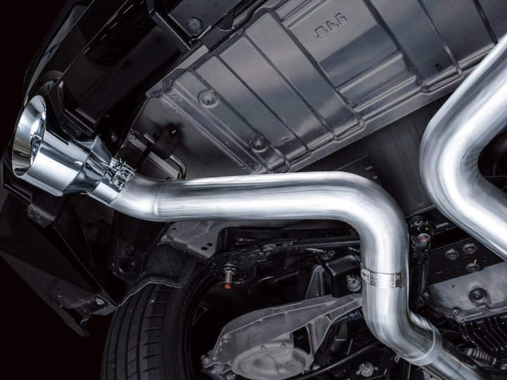 AWE 2023 Nissan Z RZ34 RWD Track Edition Catback Exhaust System w/ Chrome Silver Tips - Bull Strap
