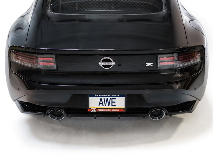 AWE 2023 Nissan Z RZ34 RWD Track Edition Catback Exhaust System w/ Chrome Silver Tips - Bull Strap