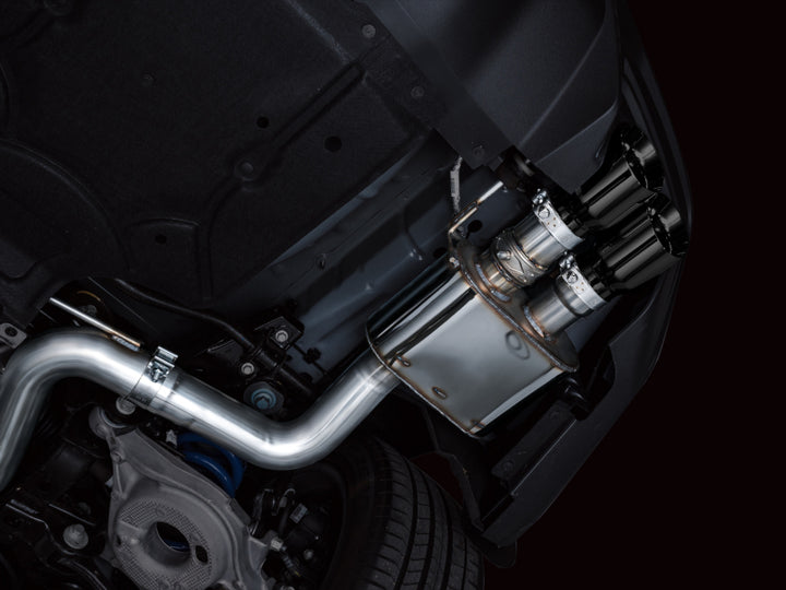 AWE 2024 Ford Mustang GT Fastback S650 RWD SwitchPath Catback Exhaust w/ Quad Diamond Black Tips - Bull Strap