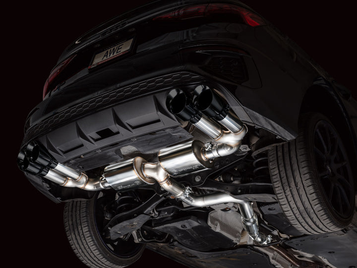 AWE 22-24 Audi 8Y S3 Touring Edition Exhaust - Diamond Black Tips - Bull Strap