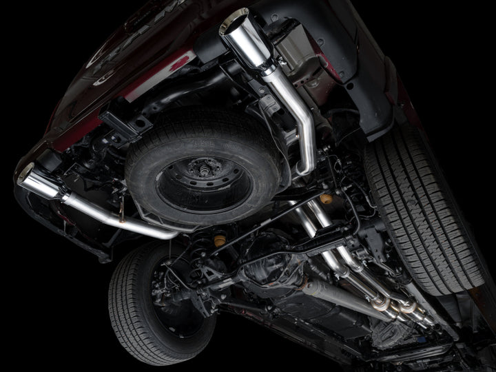 AWE 25+ RAM 1500 3.0TT 0FG Catback Touring Exhaust - Chrome Silver Tips - Bull Strap