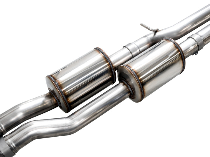 AWE 25+ RAM 1500 3.0TT 0FG Catback Touring Exhaust - Diamond Black Tips - Bull Strap