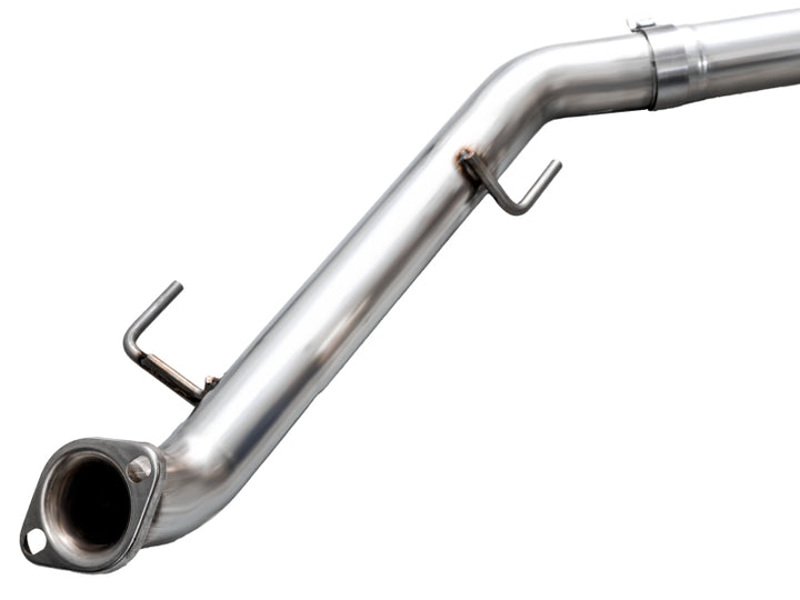 AWE Exhaust for 4th Gen Toyota Tacoma Dual Diamond Black Tips - Bull Strap