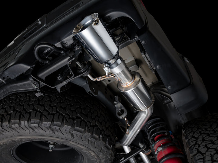 AWE Gen 3 Raptor R SwitchPath Exhaust  - Chrome Silver Tips - Bull Strap