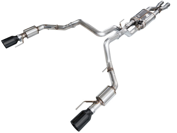 AWE Gen 3 Raptor R SwitchPath Exhaust - Diamond Black Tips - Bull Strap