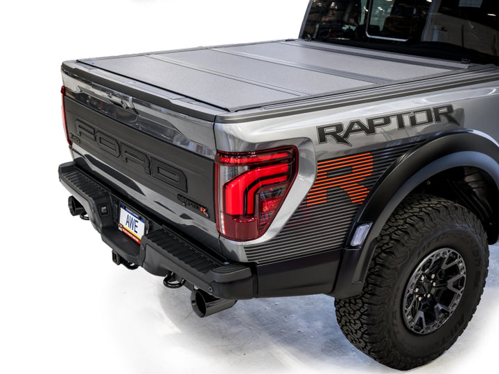 AWE Gen 3 Raptor R SwitchPath Exhaust - Diamond Black Tips - Bull Strap