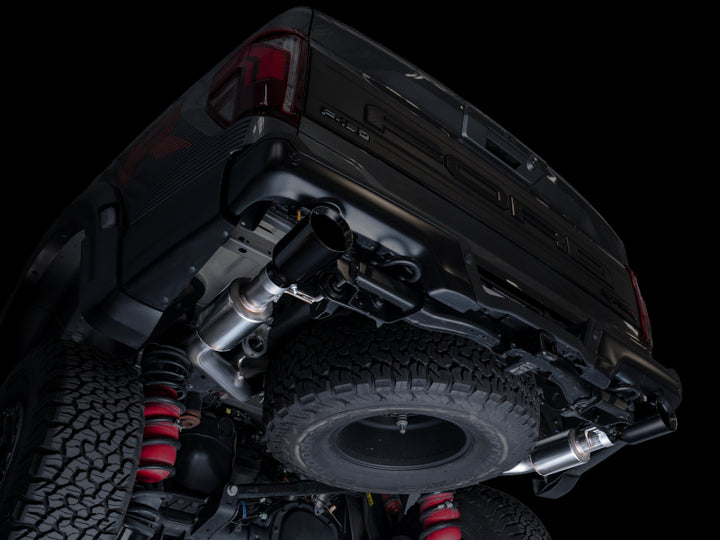 AWE Gen 3 Raptor R SwitchPath Exhaust - Diamond Black Tips - Bull Strap