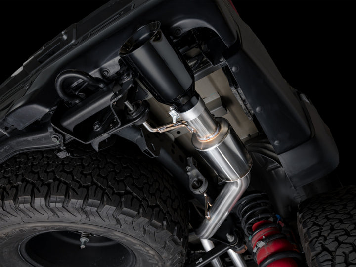 AWE Gen 3 Raptor R SwitchPath Exhaust - Diamond Black Tips - Bull Strap