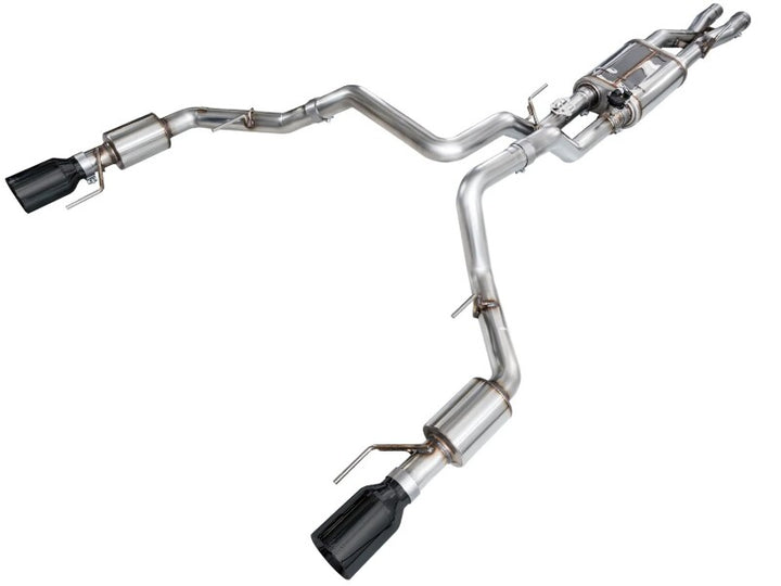 AWE Gen 3 Raptor R SwitchPath Exhaust - Diamond Black Tips - Bull Strap