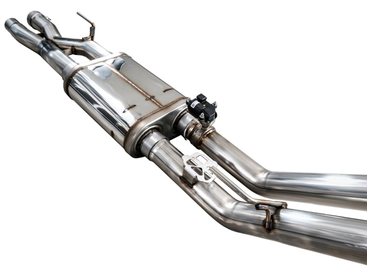 AWE Gen 3 Raptor R SwitchPath Exhaust - Diamond Black Tips - Bull Strap