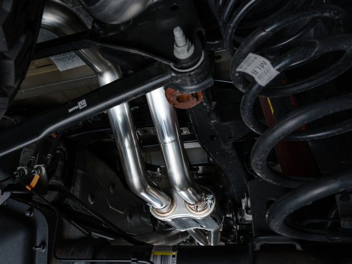 AWE Gen 3 Raptor SwitchPath Exhaust  - Chrome Silver Tips - Bull Strap
