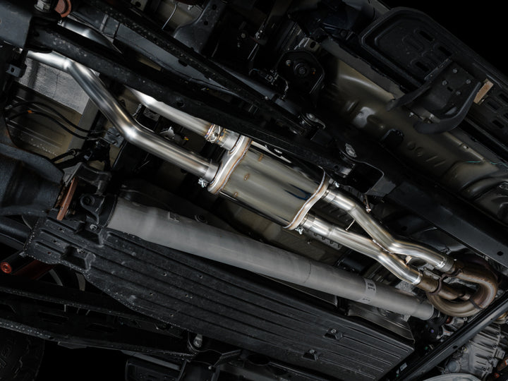 AWE Gen 3 Raptor SwitchPath Exhaust  - Chrome Silver Tips - Bull Strap