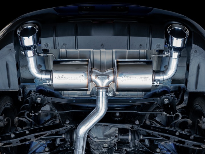 AWE Subaru BRZ/ Toyota GR86/ Toyota 86 Touring Edition Cat-Back Exhaust- Chrome Silver Tips - Bull Strap