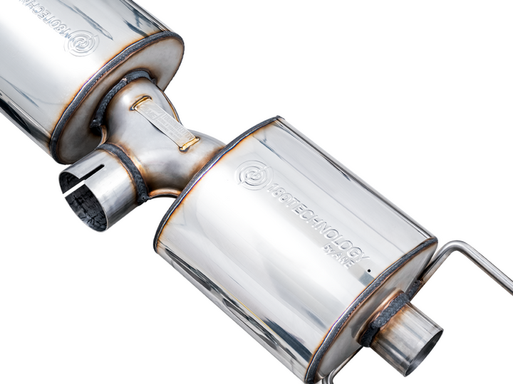 AWE Subaru BRZ/ Toyota GR86/ Toyota 86 Touring Edition Cat-Back Exhaust- Chrome Silver Tips - Bull Strap