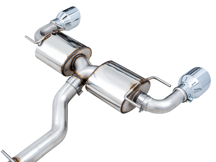 AWE Subaru BRZ/ Toyota GR86/ Toyota 86 Touring Edition Cat-Back Exhaust- Chrome Silver Tips - Bull Strap