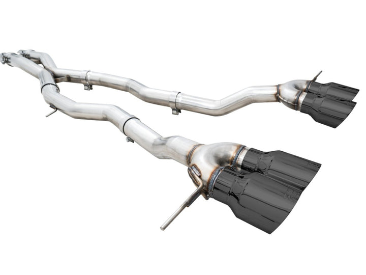 AWE Track Edition Catback Exhaust for BMW G8X M3/M4 - Diamond Black Tips - Bull Strap
