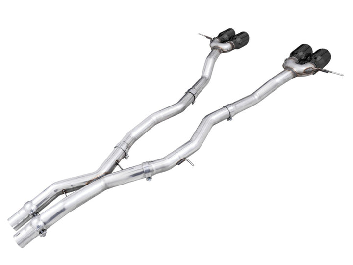AWE Track Edition Catback Exhaust for BMW G8X M3/M4 - Diamond Black Tips - Bull Strap