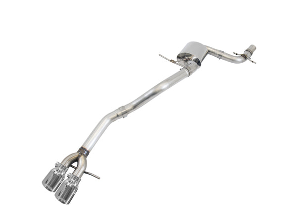 AWE Tuning 09-14 Volkswagen Jetta Mk6 1.4T Track Edition Exhaust - Chrome Silver Tips - Bull Strap