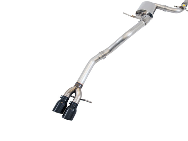 AWE Tuning 09-14 Volkswagen Jetta Mk6 1.4T Track Edition Exhaust - Diamond Black Tips - Bull Strap