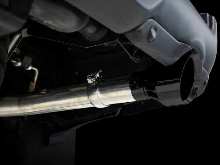AWE Tuning 09-18 RAM 1500 5.7L (w/Cutouts) 0FG Dual Rear Exit Cat-Back Exhaust - Diamond Black Tips - Bull Strap