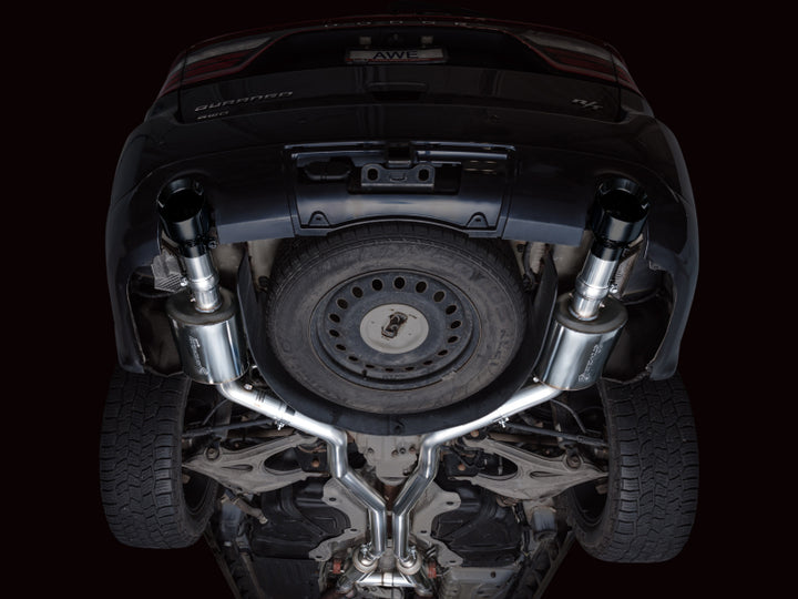 AWE Tuning 11-24 Dodge Durango 5.7L Touring Edition Exhaust w/ Diamond Black Tips - Bull Strap