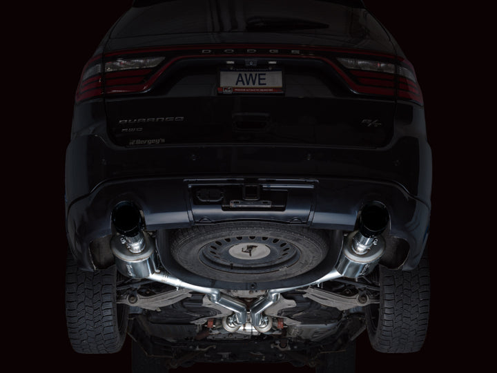 AWE Tuning 11-24 Dodge Durango 5.7L Touring Edition Exhaust w/ Diamond Black Tips - Bull Strap