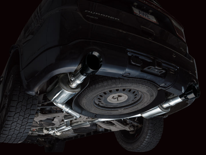 AWE Tuning 11-24 Dodge Durango 5.7L Touring Edition Exhaust w/ Diamond Black Tips - Bull Strap