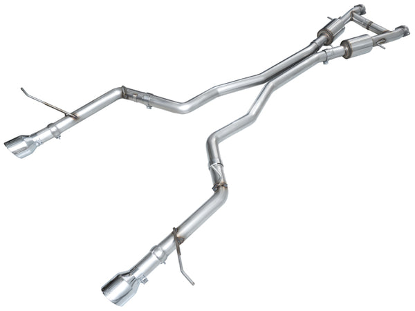 AWE Tuning 11-24 Dodge Durango 5.7L Track Edition Exhaust w/ Chrome Silver Tips - Bull Strap