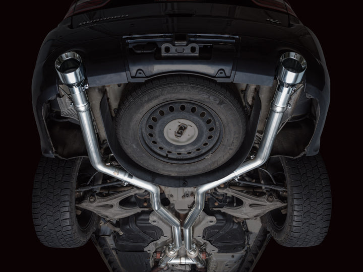 AWE Tuning 11-24 Dodge Durango 5.7L Track Edition Exhaust w/ Chrome Silver Tips - Bull Strap