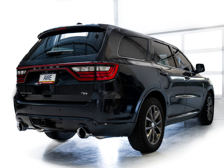 AWE Tuning 11-24 Dodge Durango 5.7L Track Edition Exhaust w/ Chrome Silver Tips - Bull Strap