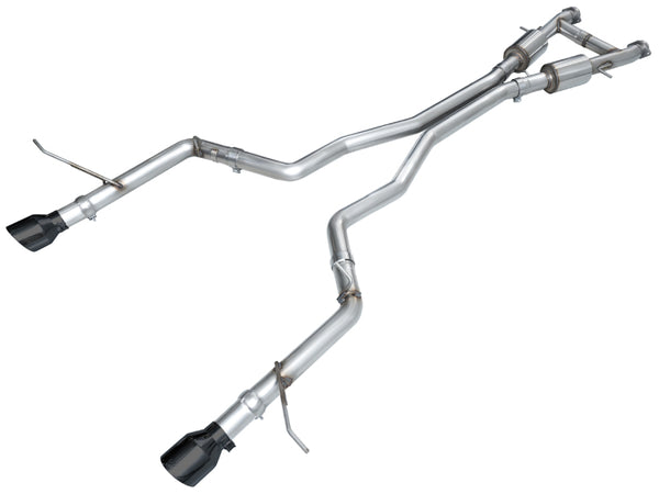 AWE Tuning 11-24 Dodge Durango 5.7L Track Edition Exhaust w/ Diamond Black Tips - Bull Strap