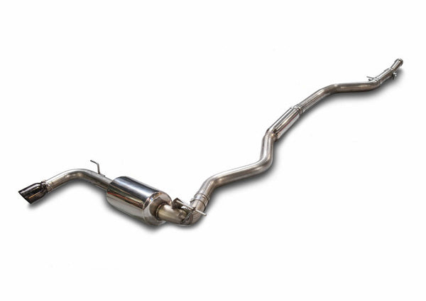 AWE Tuning 13-18 BMW 320i (F30) Touring Edition Exhaust w/ Performance Mid Pipe - Diamond Blk Tips - Bull Strap