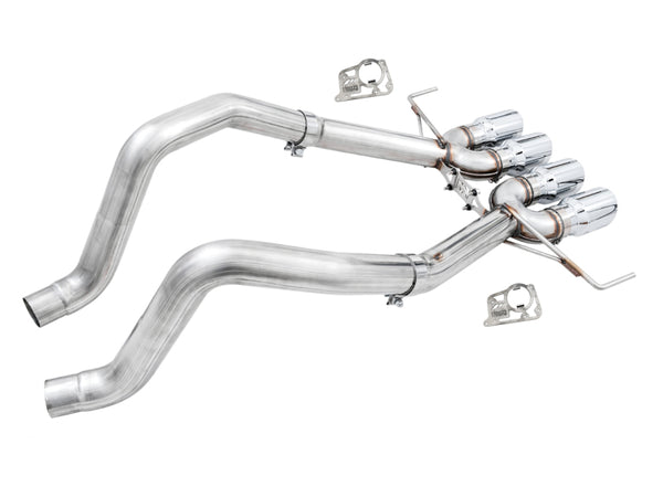 AWE Tuning 14-19 Chevy Corvette C7 Z06/ZR1 (w/AFM) Track Edition Axle-Back Exhaust w/Chrome Tips - Bull Strap