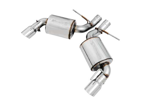 AWE Tuning 16-18 Chevrolet Camaro SS Axle-back Exhaust - Touring Edition (Chrome Silver Tips) - Bull Strap
