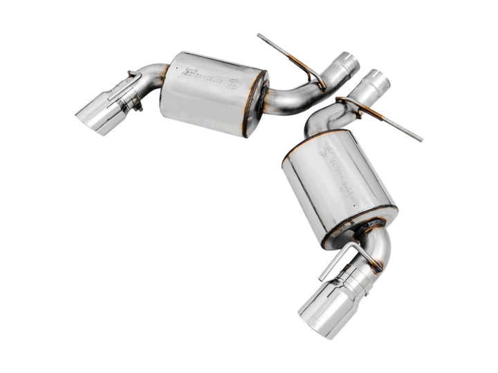 AWE Tuning 16-18 Chevrolet Camaro SS Axle-back Exhaust - Touring Edition (Chrome Silver Tips) - Bull Strap