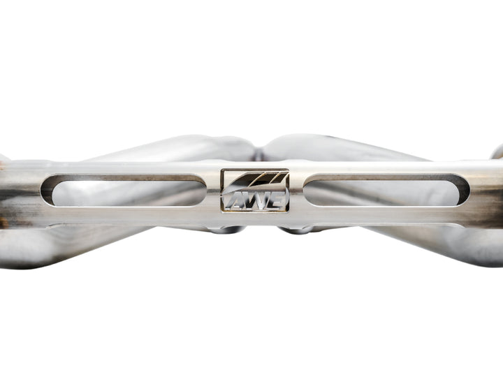AWE Tuning 16-19 Chevy Camaro SS Res Cat-Back Exhaust -Touring Edition (Quad Chrome Silver Tips) - Bull Strap