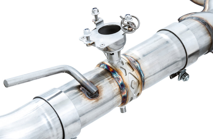 AWE Tuning 17-19 Audi RS3 8V SwitchPath Exhaust w/Diamond Black RS-Style Tips - Bull Strap