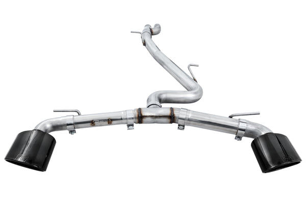 AWE Tuning 18-19 Audi TT RS 8S/RK3 2.5L Turbo Track Edition Exhaust - Diamond Black RS-Style Tips - Bull Strap