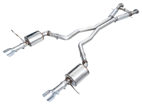 AWE Tuning 18-23 Dodge Durango SRT & Hellcat Touring Edition Exhaust - Chrome Silver Tips - Bull Strap