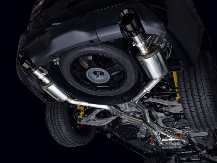 AWE Tuning 18-23 Dodge Durango SRT & Hellcat Touring Edition Exhaust - Diamond Black Tips - Bull Strap