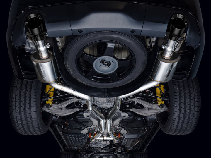 AWE Tuning 18-23 Dodge Durango SRT & Hellcat Touring Edition Exhaust - Diamond Black Tips - Bull Strap
