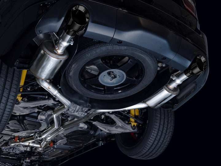 AWE Tuning 18-23 Dodge Durango SRT & Hellcat Touring Edition Exhaust - Diamond Black Tips - Bull Strap