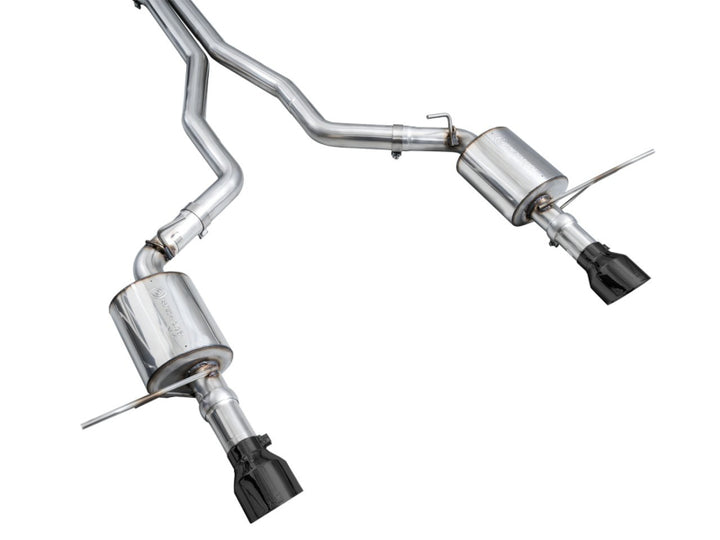 AWE Tuning 18-23 Dodge Durango SRT & Hellcat Touring Edition Exhaust - Diamond Black Tips - Bull Strap