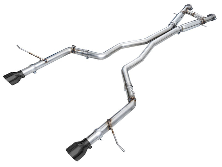 AWE Tuning 18-23 Dodge Durango SRT & Hellcat Track Edition Exhaust - Diamond Black Tips - Bull Strap
