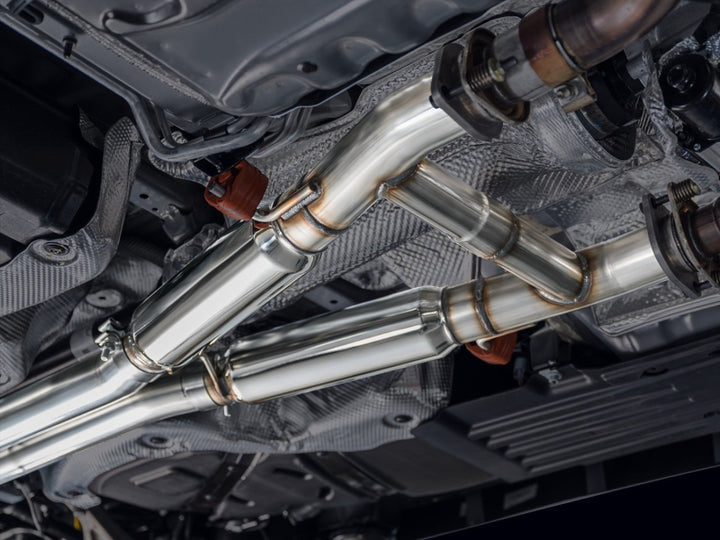 AWE Tuning 18-23 Dodge Durango SRT & Hellcat Track Edition Exhaust - Diamond Black Tips - Bull Strap