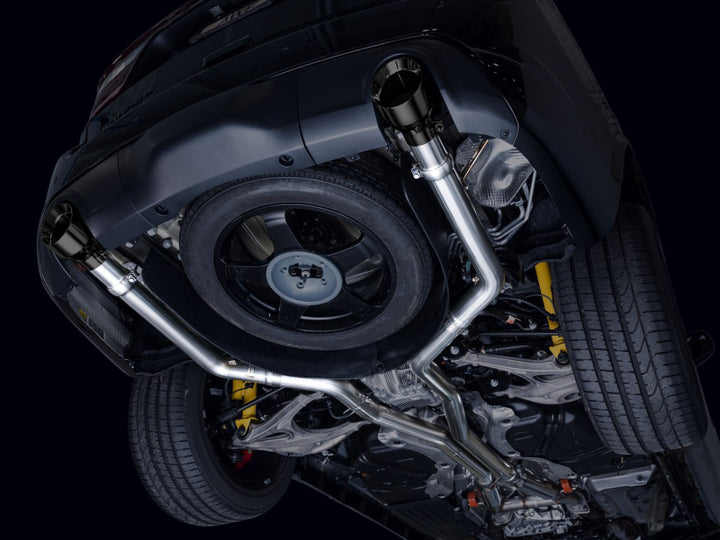AWE Tuning 18-23 Dodge Durango SRT & Hellcat Track Edition Exhaust - Diamond Black Tips - Bull Strap