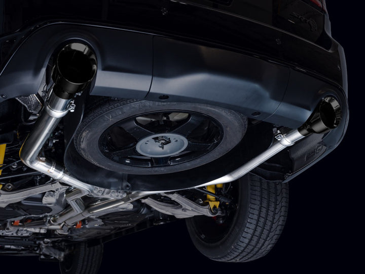 AWE Tuning 18-23 Dodge Durango SRT & Hellcat Track Edition Exhaust - Diamond Black Tips - Bull Strap