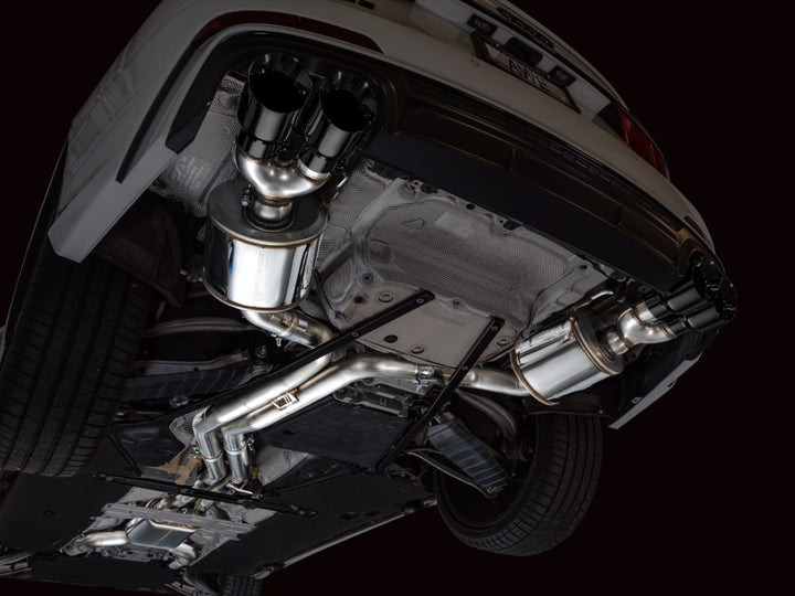 AWE Tuning 19-23 Audi C8 S6/S7 2.9T V6 AWD Touring Edition Exhaust - Diamond Black Tips - Bull Strap