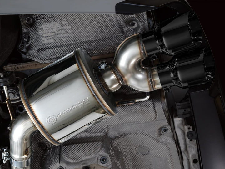 AWE Tuning 19-23 Audi C8 S6/S7 2.9T V6 AWD Touring Edition Exhaust - Diamond Black Tips - Bull Strap