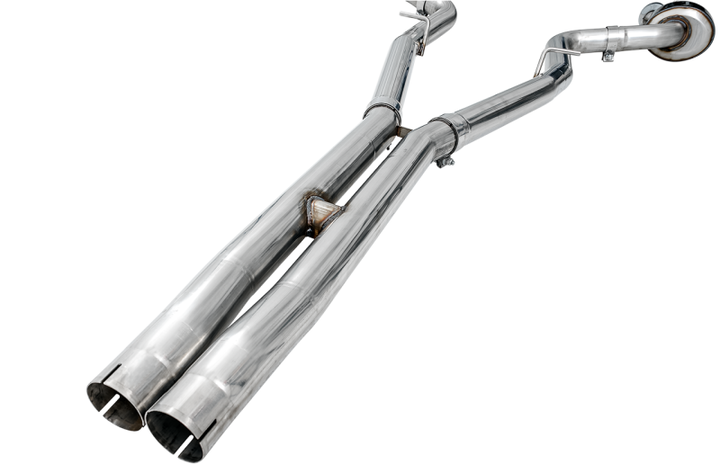 AWE Tuning 2015+ Dodge Challenger 6.4L/6.2L Non-Resonated Touring Edition Exhaust - Use Stock Tips - Bull Strap